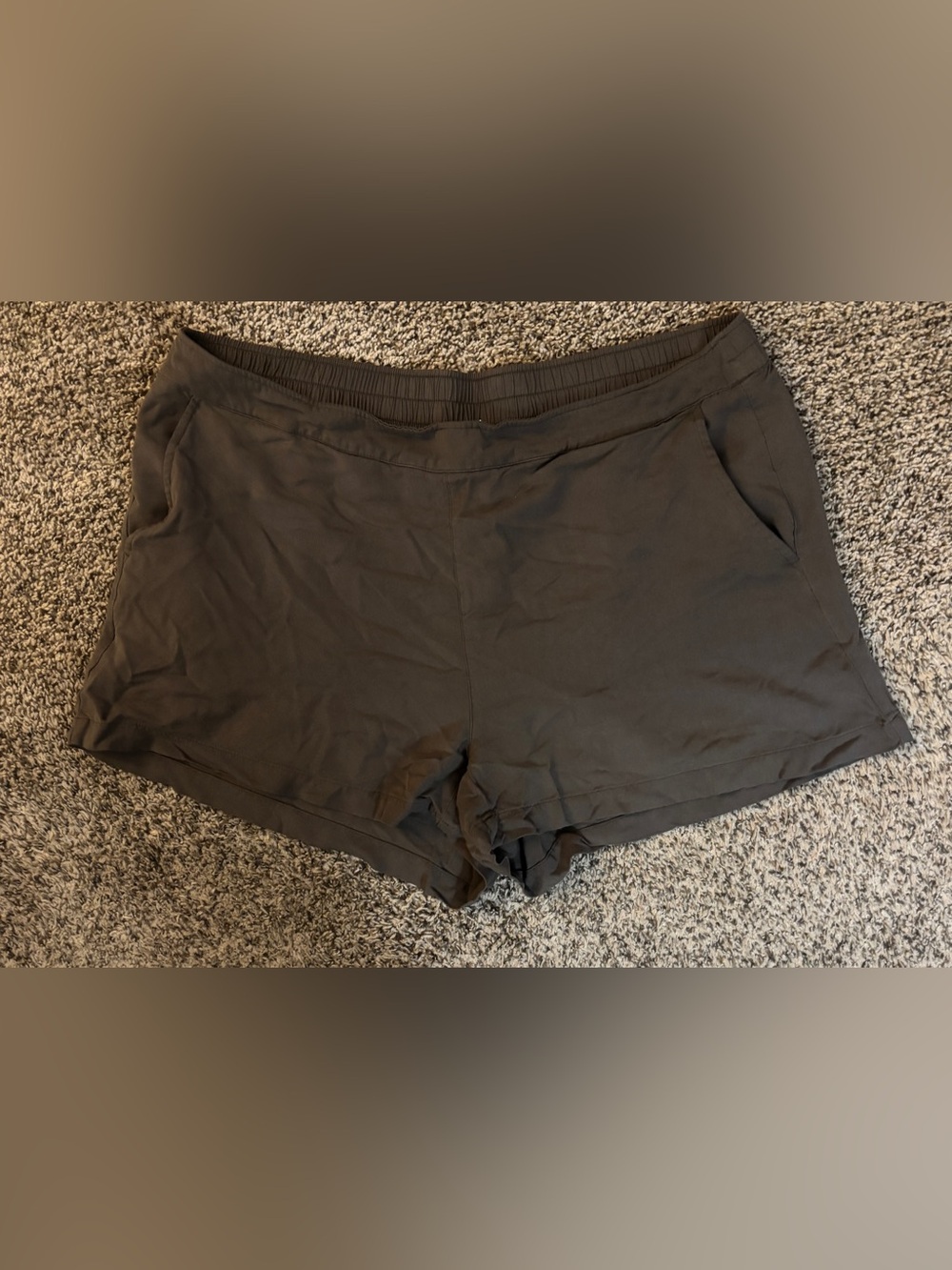 Old Navy Women's Olive Green Playa Shorts with Elastic Waist - Never worn